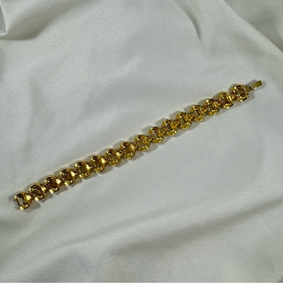 Vintage Y2K gold and silver chunky bracelet with large links. Great condition! - Picture 6 of 8